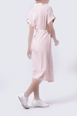 پیراهن بلند راه راه زنانه