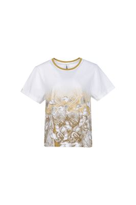 تیشرت آستین کوتاه چاپی زنانه