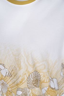 تیشرت آستین کوتاه چاپی زنانه