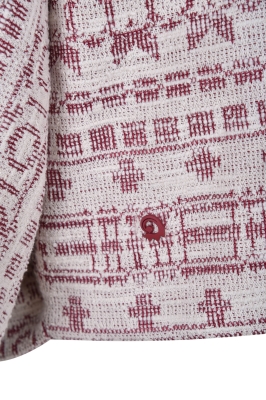 بلوز آستین کوتاه ژاکارد زنانه