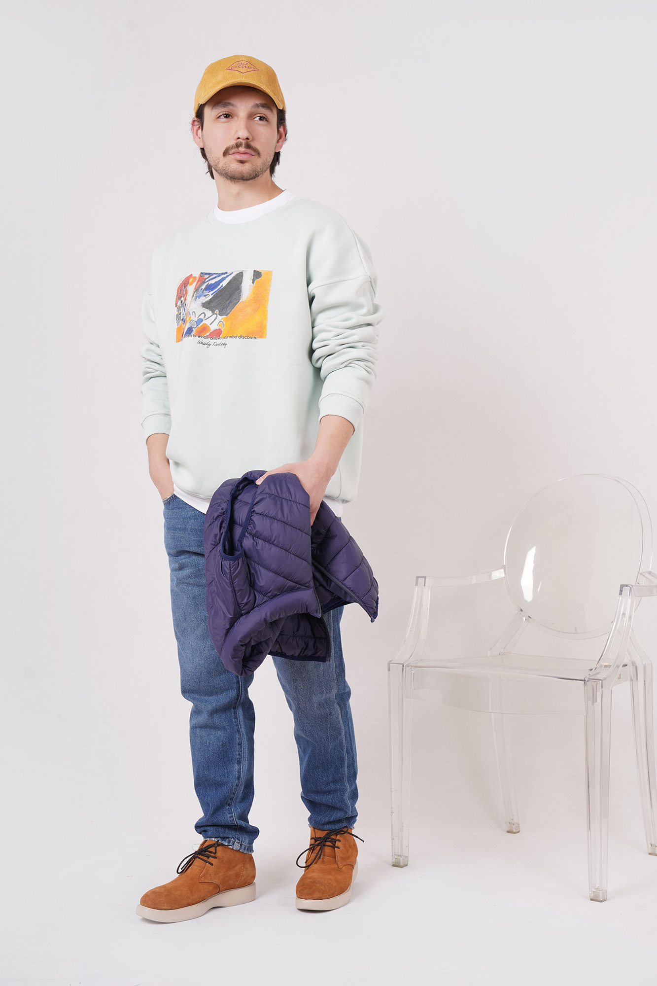 سوئیشرت آستین بلند چاپی