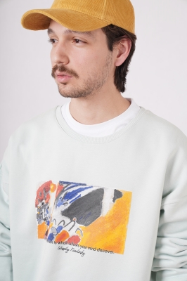 سوئیشرت آستین بلند چاپی