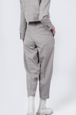 شلوار پارچه ای چهارخانه زنانه