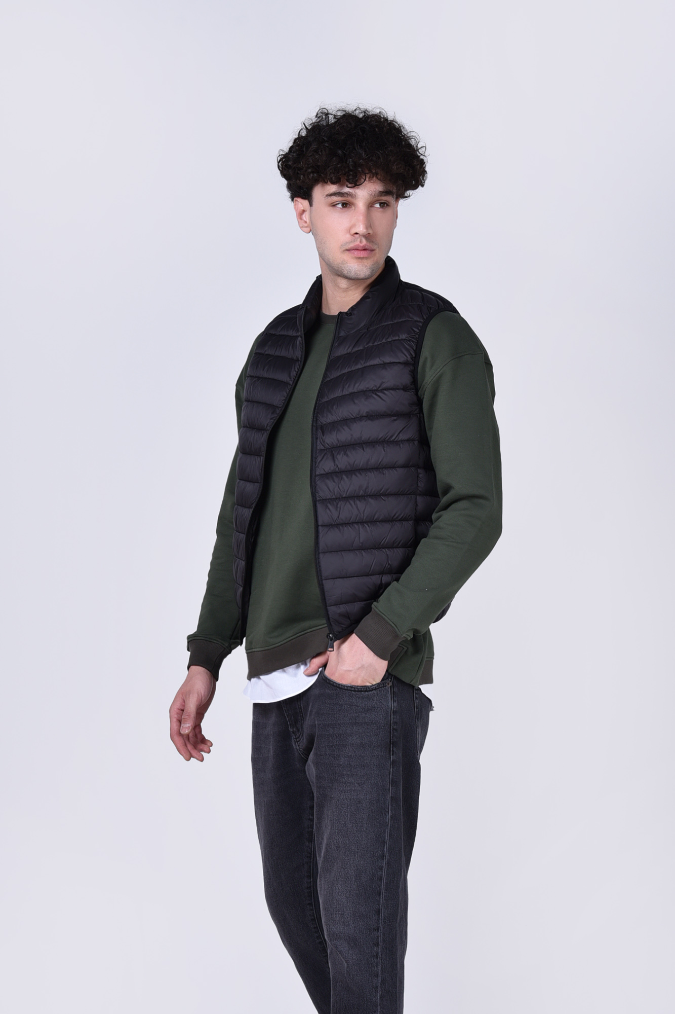 سوئیشرت آستین بلند ساده مردانه