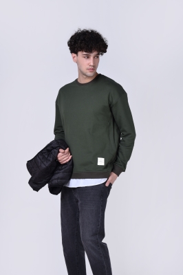 سوئیشرت آستین بلند ساده مردانه