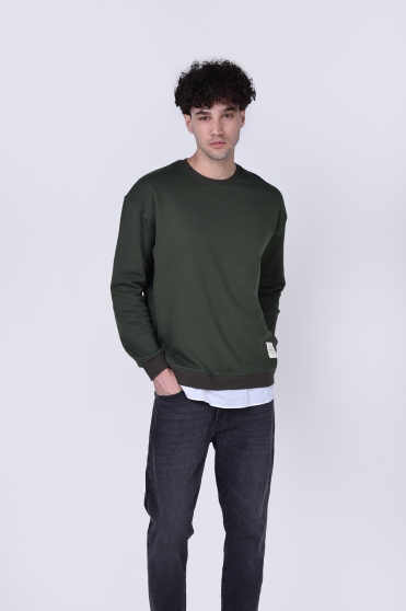 سوئیشرت آستین بلند ساده مردانه