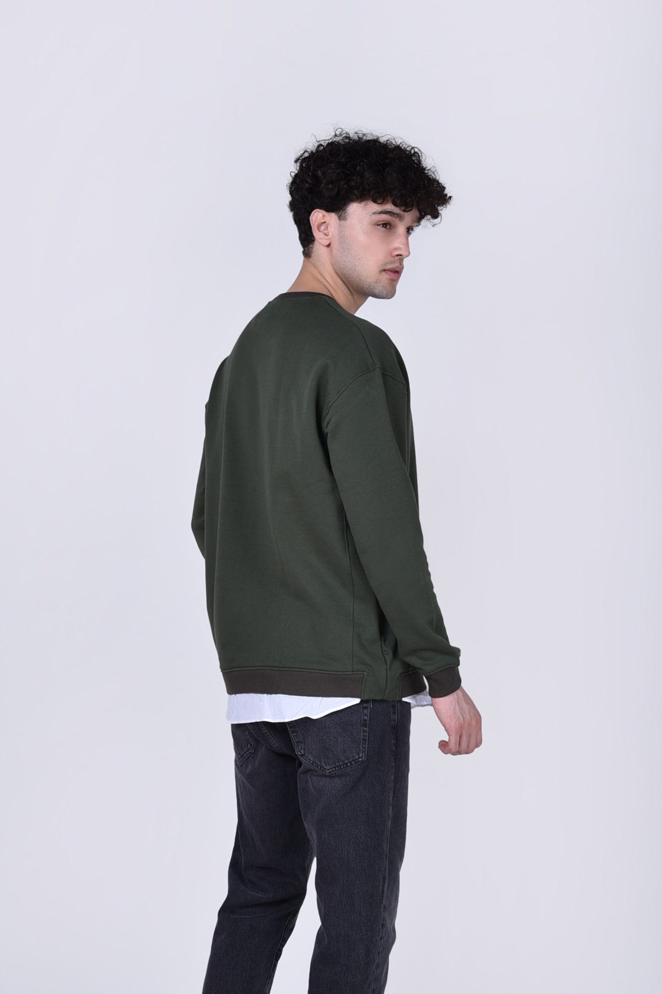 سوئیشرت آستین بلند ساده مردانه