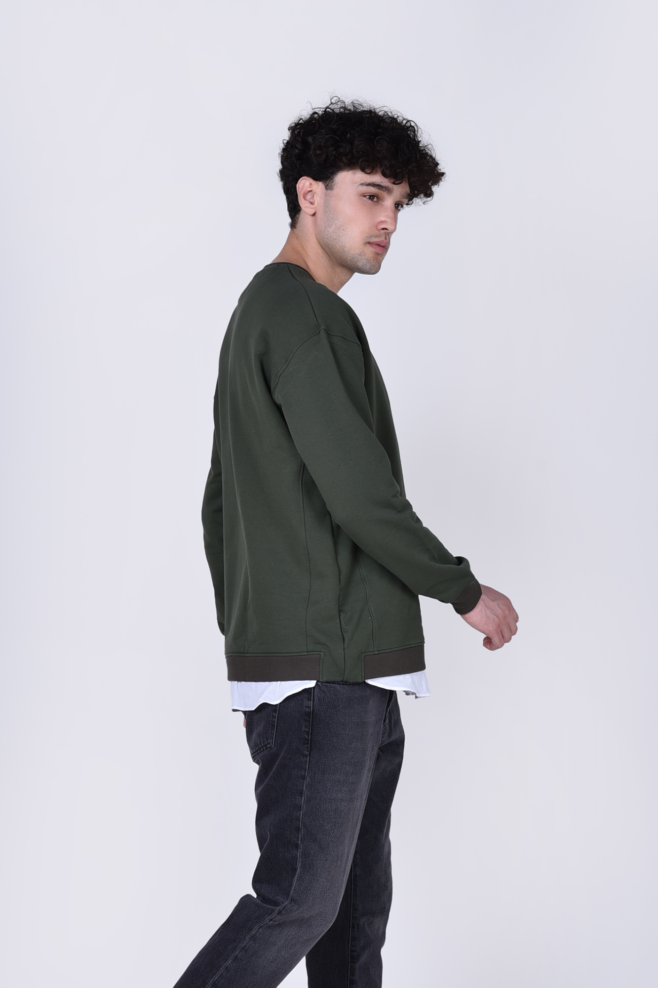 سوئیشرت آستین بلند ساده مردانه