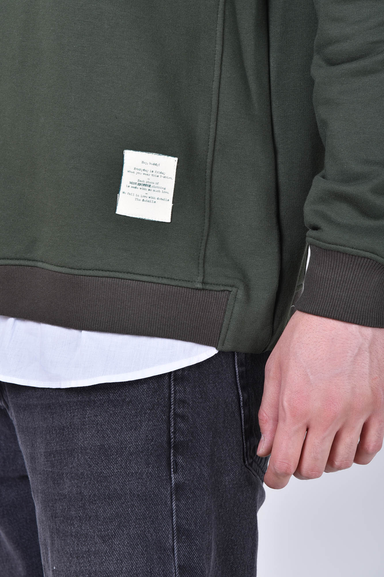 سوئیشرت آستین بلند ساده مردانه