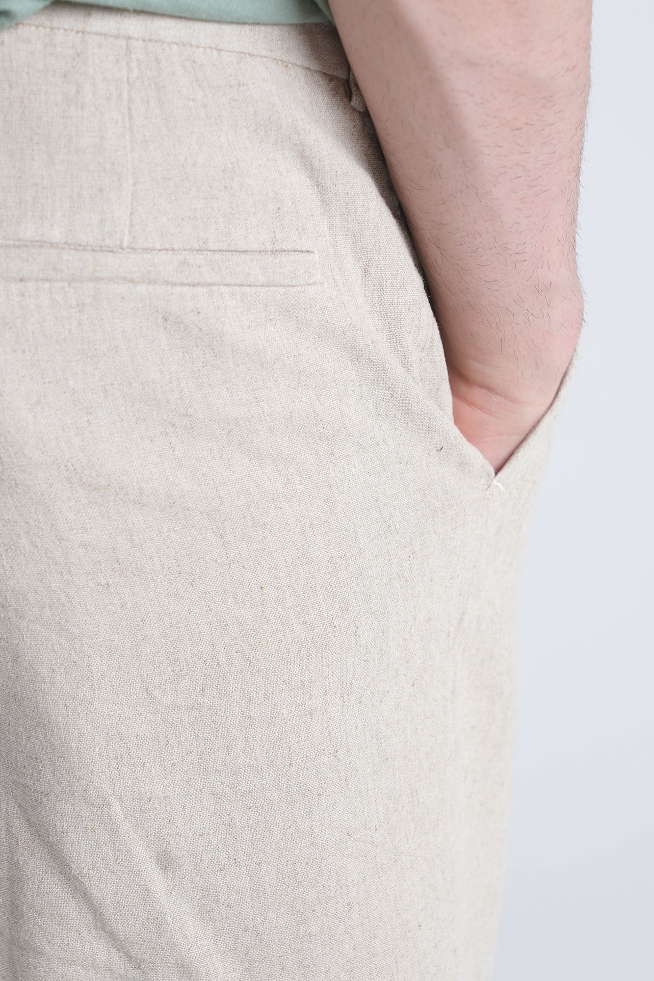 شلوارک لنین ساده مردانه