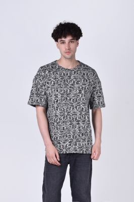 تیشرت آستین کوتاه ژاکارد مردانه