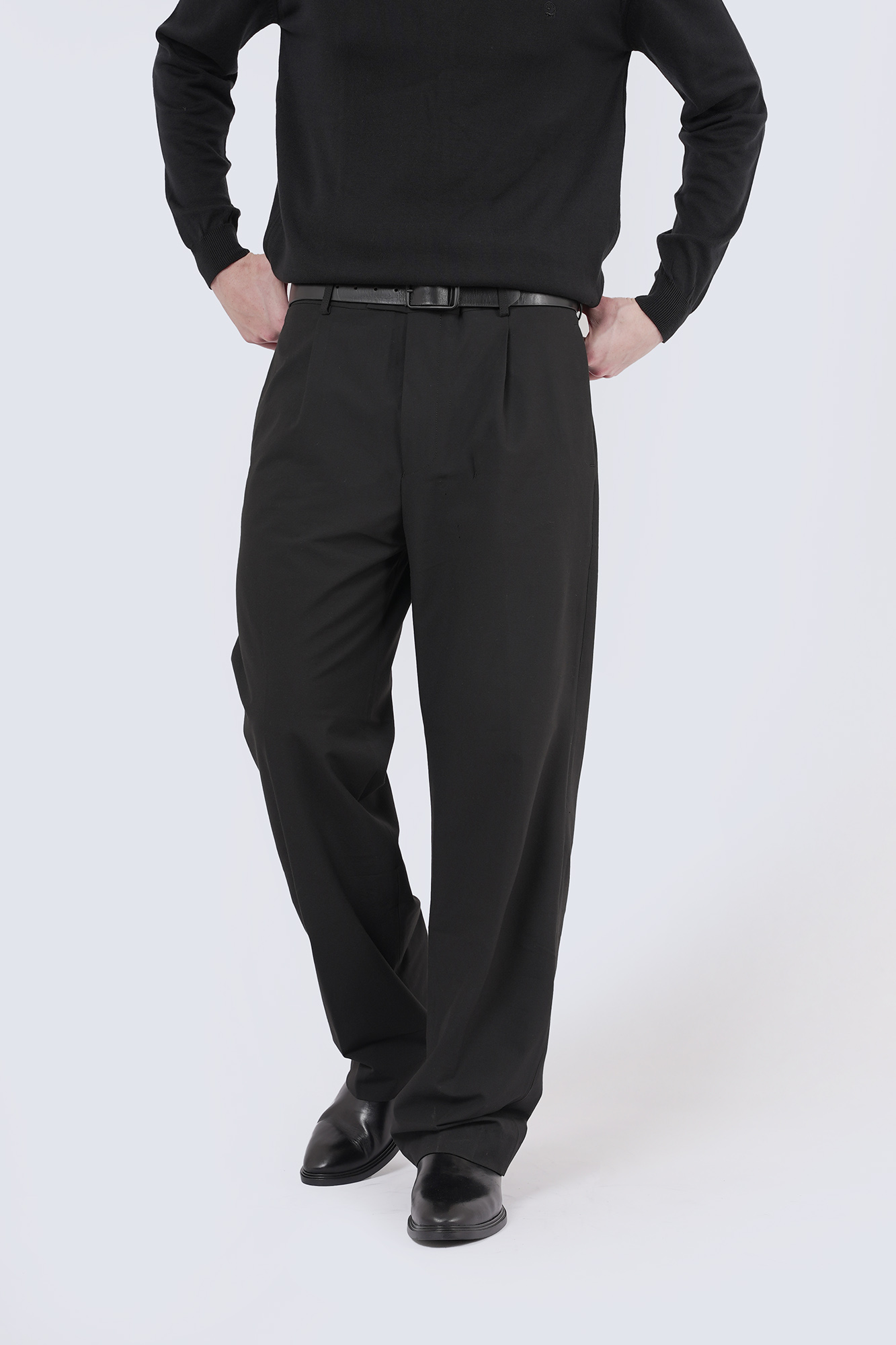 شلوار پارچه ای واید ساده مردانه