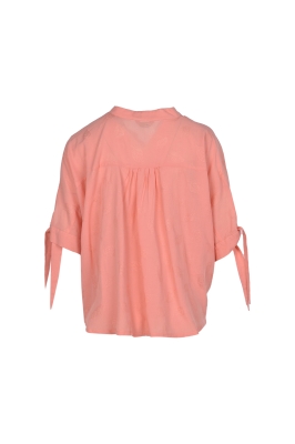 بلوز آستین کوتاه طرحدار زنانه