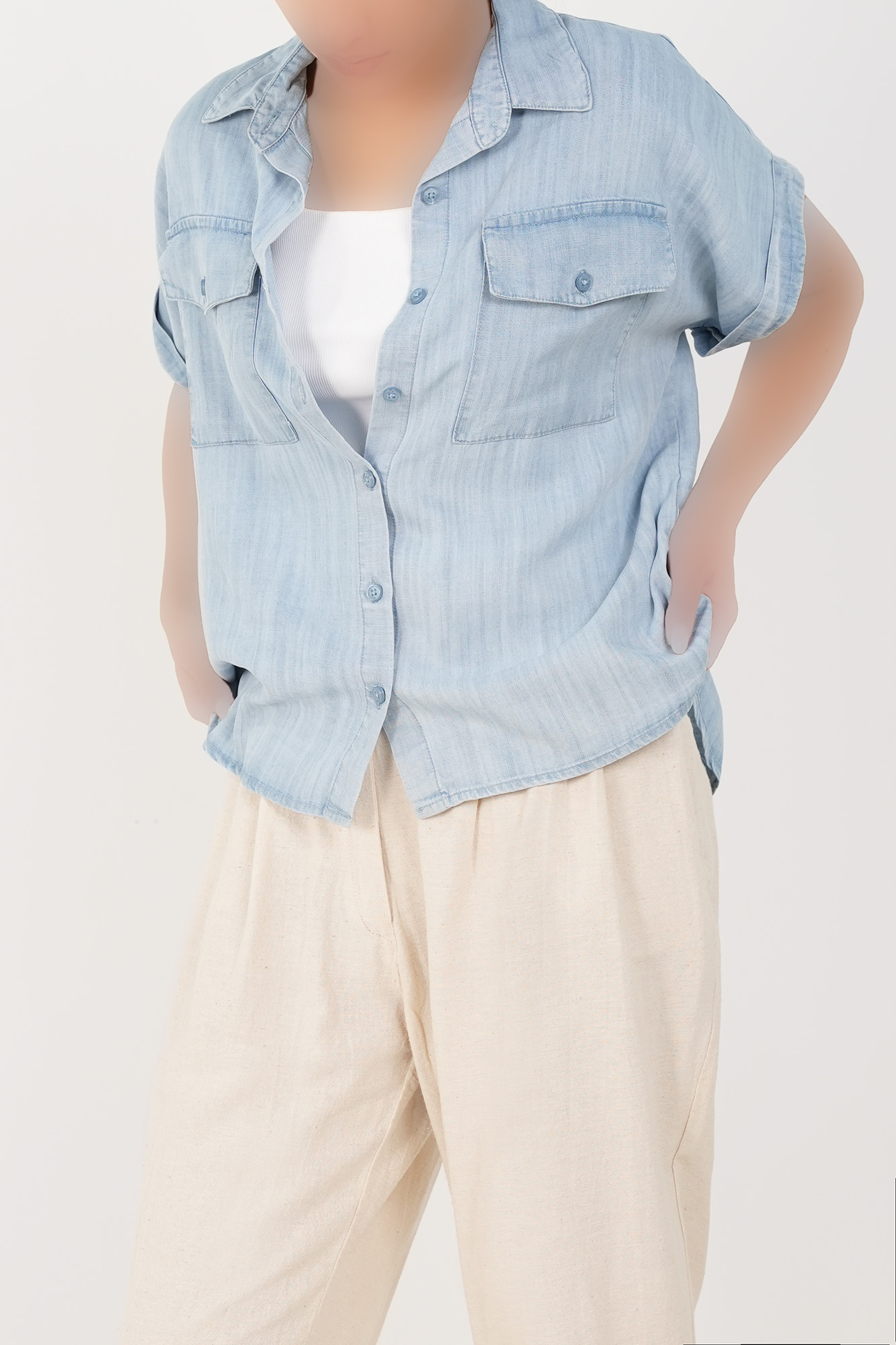 شومیز آستین کوتاه زنانه