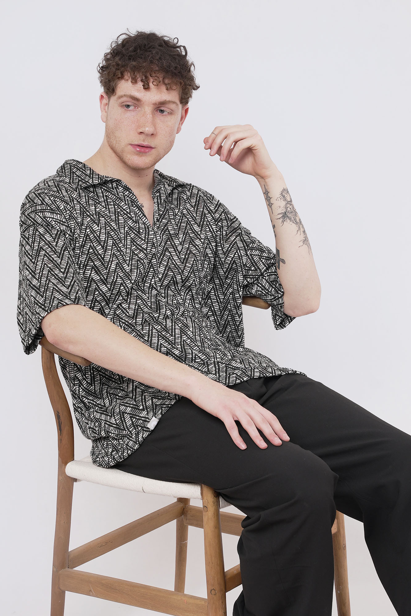 پولوشرت مردانه ژاکارد