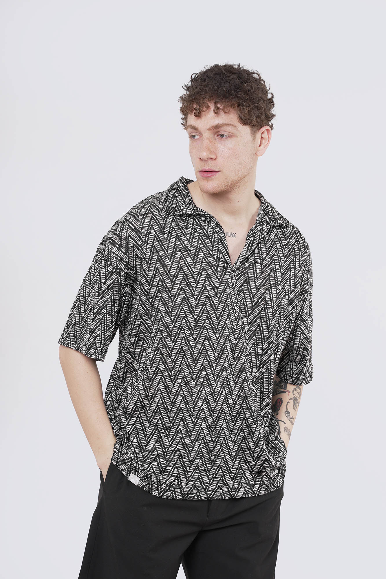 پولوشرت مردانه ژاکارد