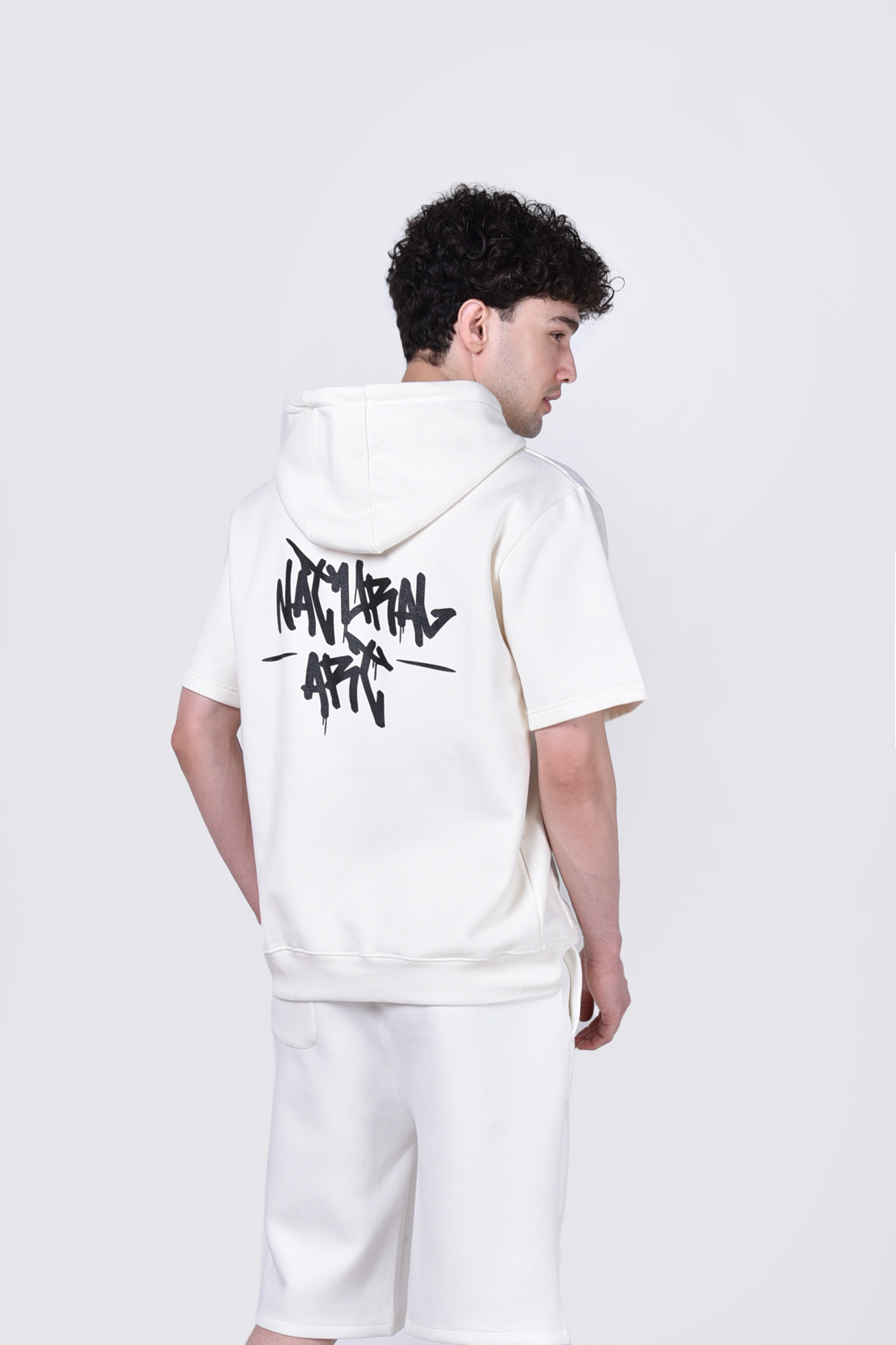 هودی آستین کوتاه چاپی مردانه