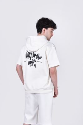 هودی آستین کوتاه چاپی مردانه