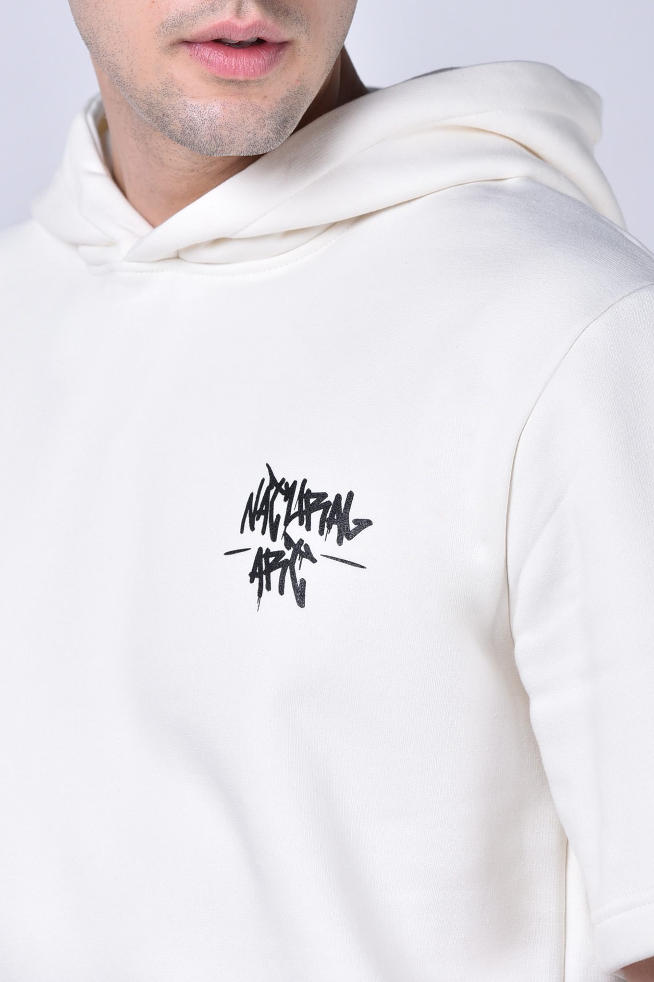 هودی آستین کوتاه چاپی مردانه