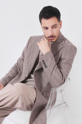 پالتو چهارخانه مردانه