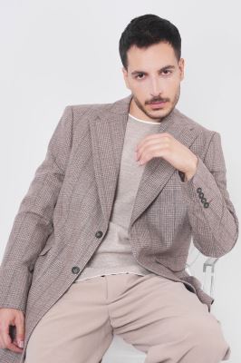 پالتو چهارخانه مردانه