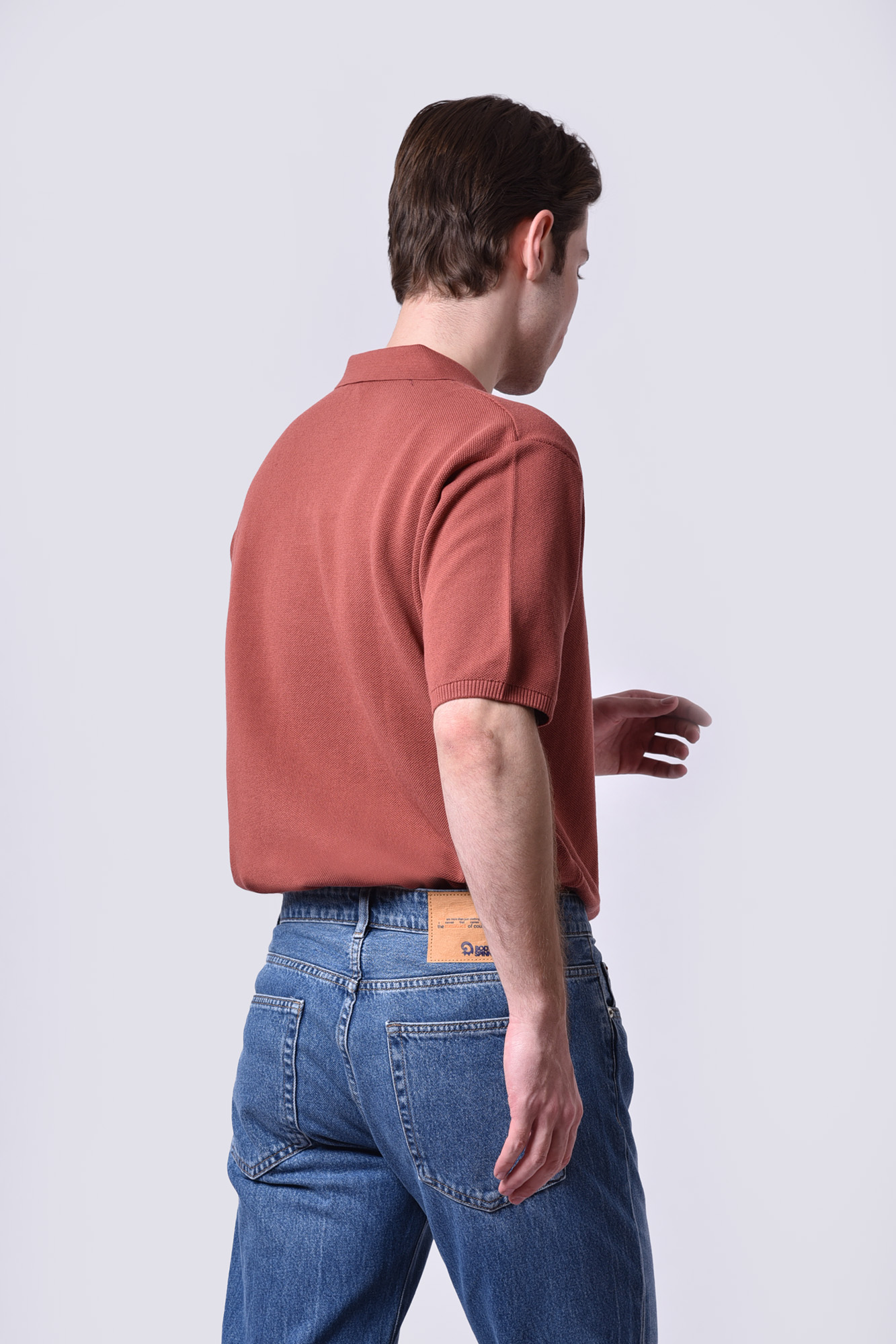 پولوشرت بافت آستین کوتاه