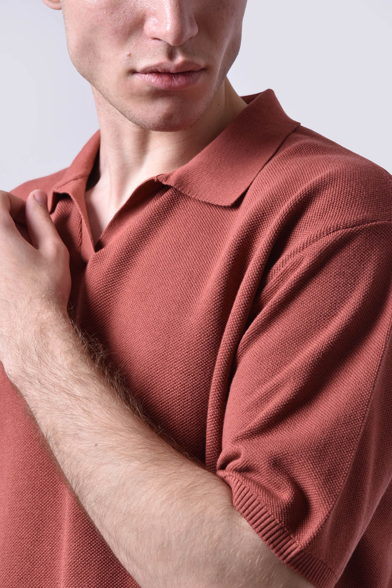 پولوشرت بافت آستین کوتاه