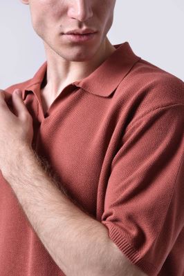 پولوشرت بافت آستین کوتاه