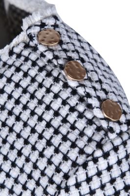 بلوز آستین کوتاه چهارخانه زنانه