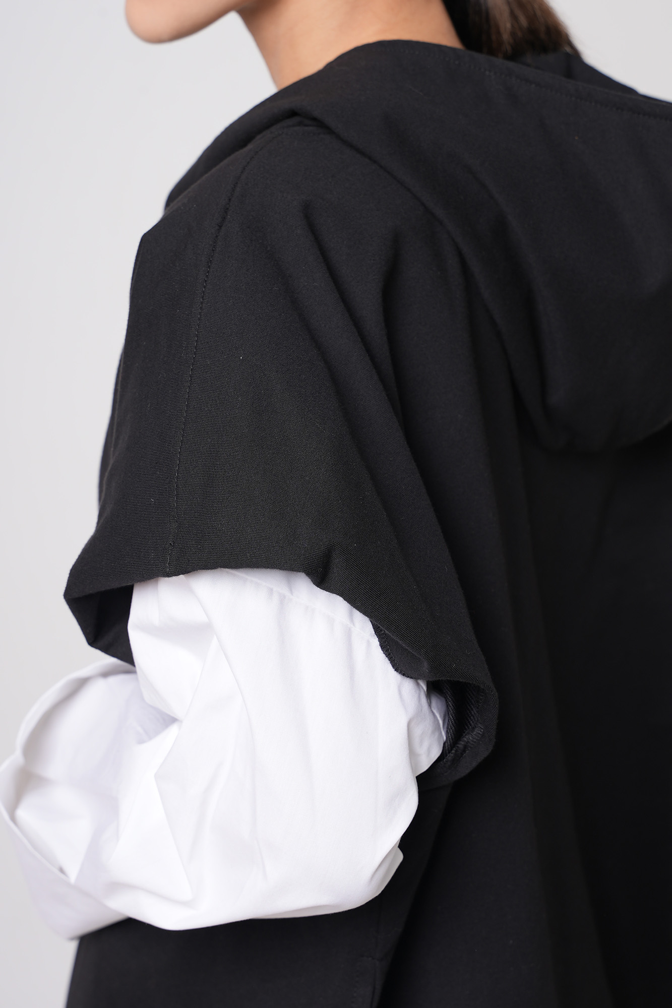 هودی دو رنگ ترکیبی ساده زنانه