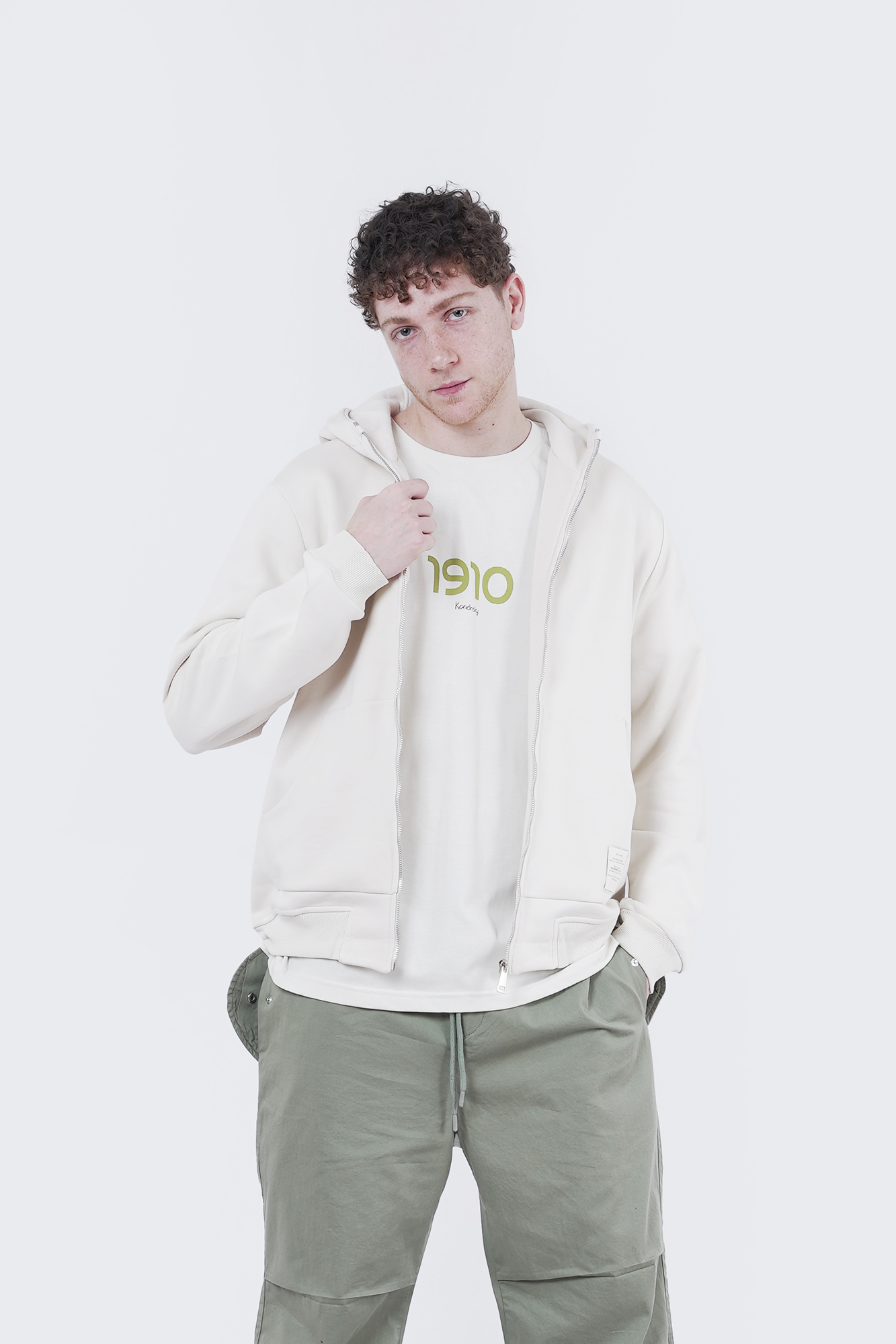 سوئیشرت کلاهدار ساده مردانه