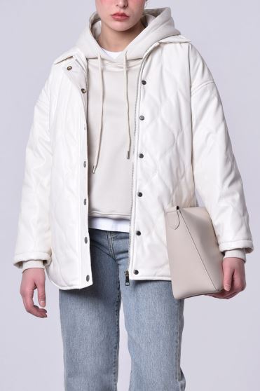 کاپشن کوتاه ساده زنانه