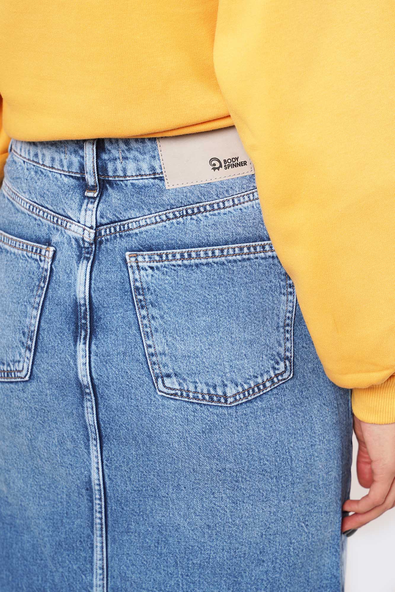 دامن جین بلند ساده زنانه