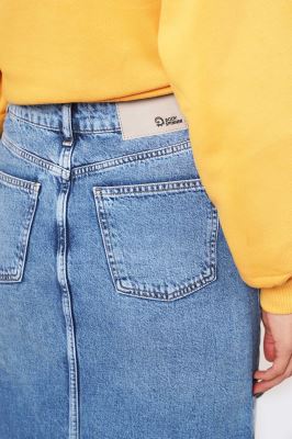 دامن جین بلند ساده زنانه