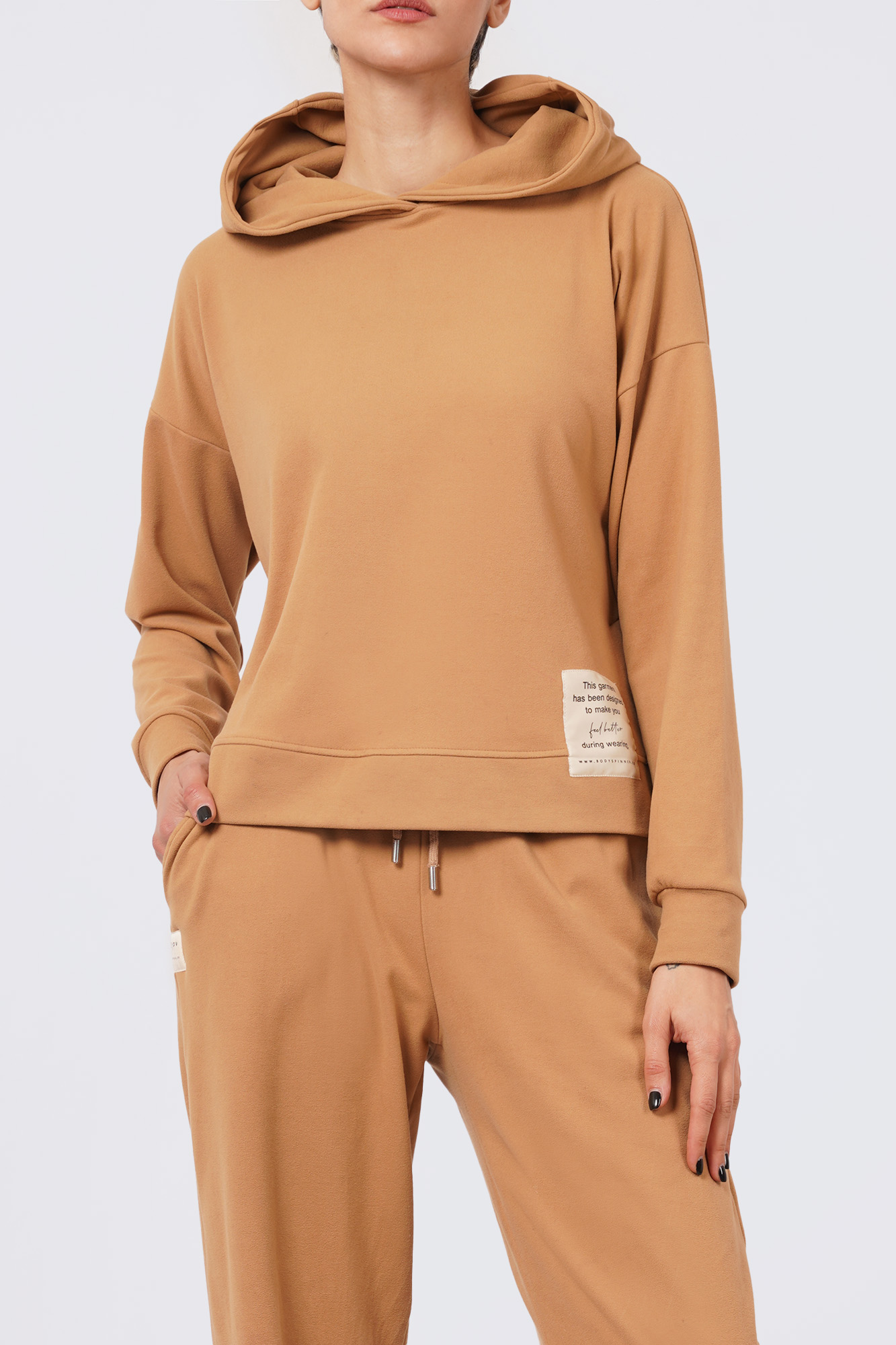 هودی آستین بلند ساده زنانه