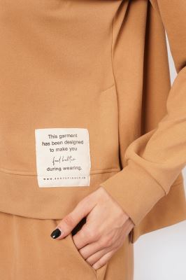 هودی آستین بلند ساده زنانه