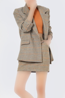 کت پشمی جناغی زنانه