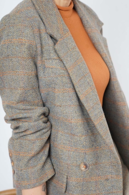 کت پشمی جناغی زنانه