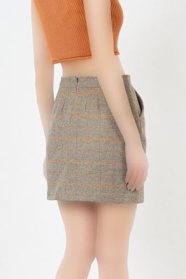 دامن کوتاه پشمی زنانه