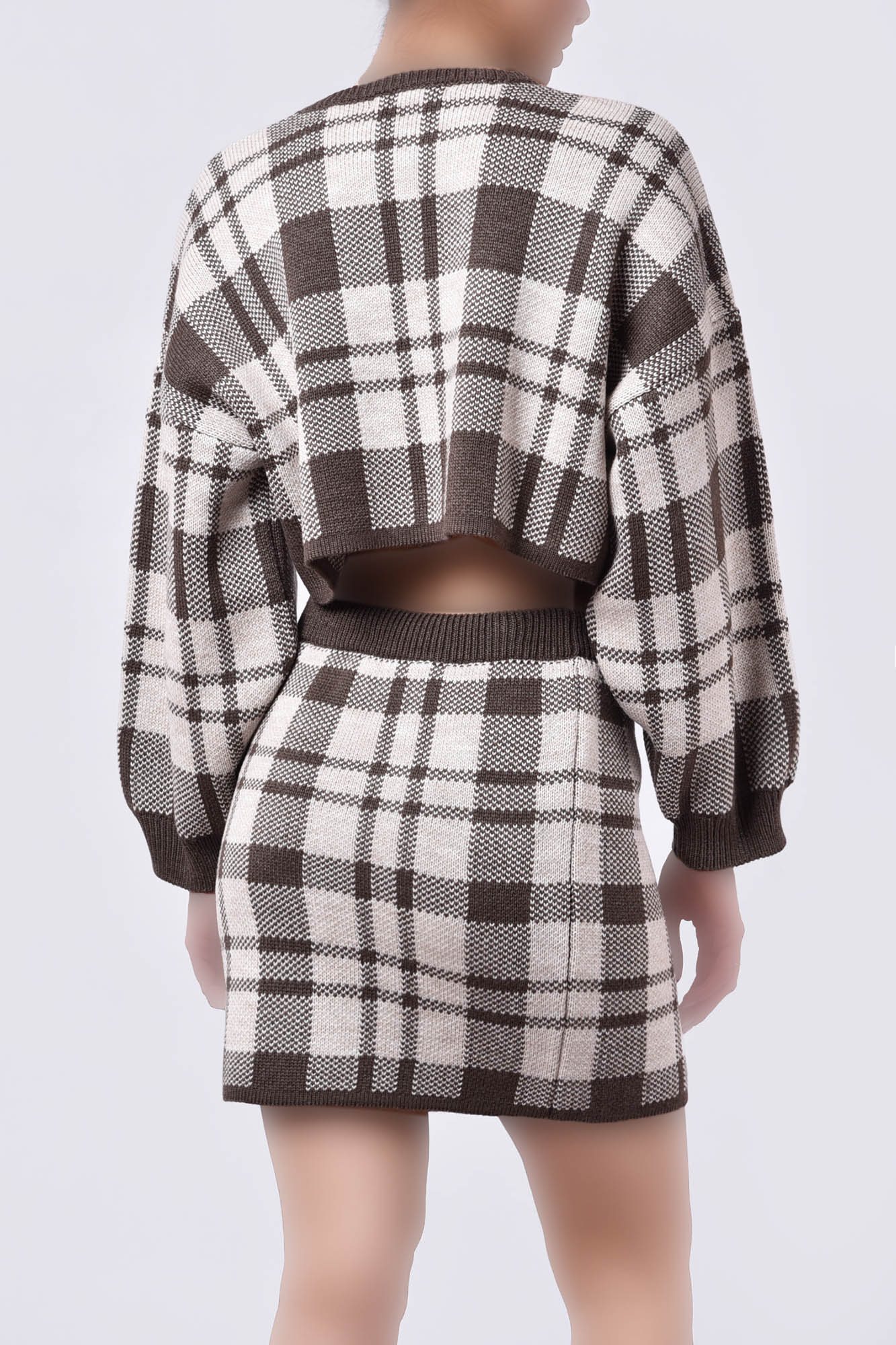 ست تیشرت و دامن بافت زنانه