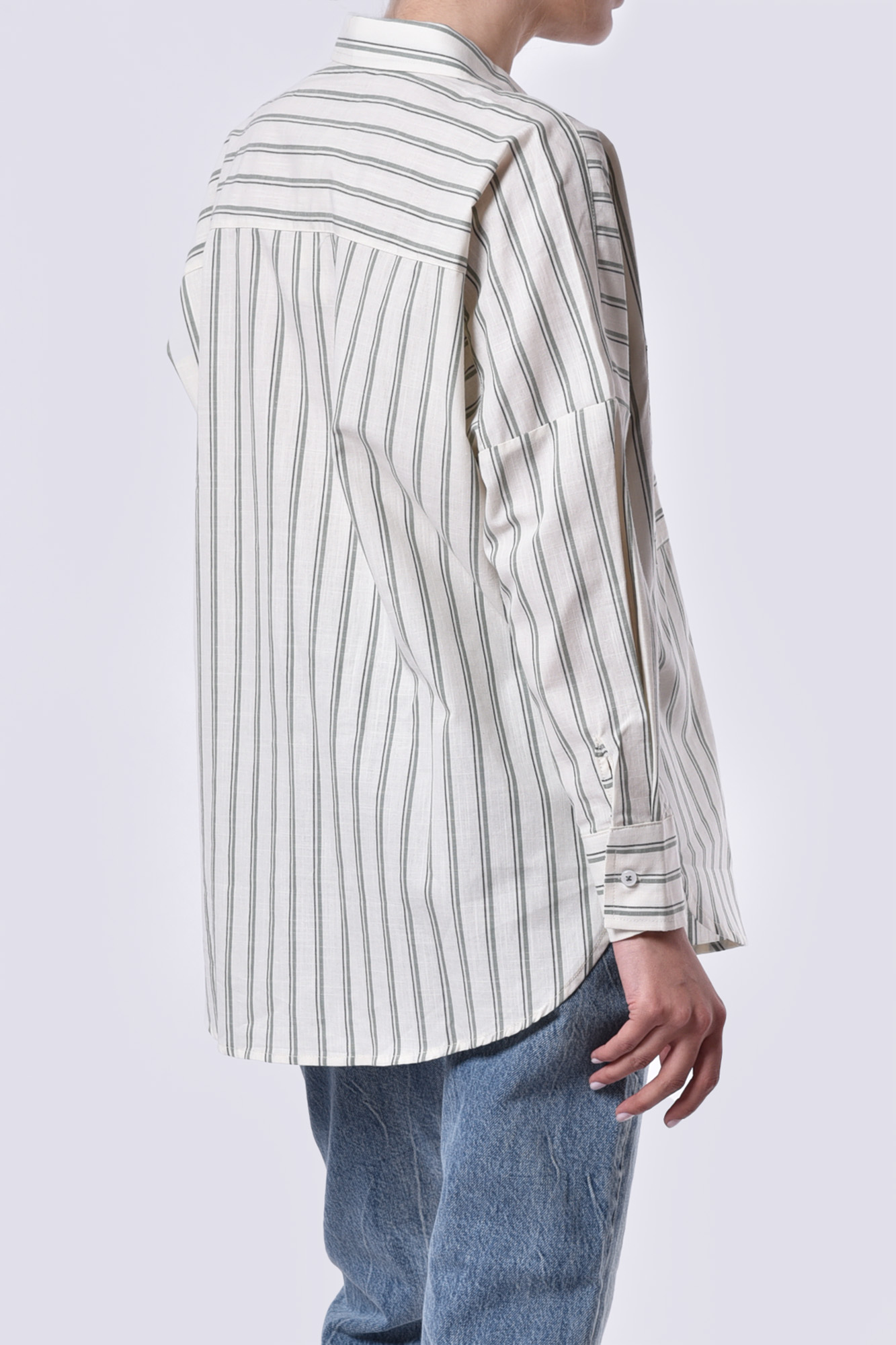 شومیز آستین بلند راه راه زنانه