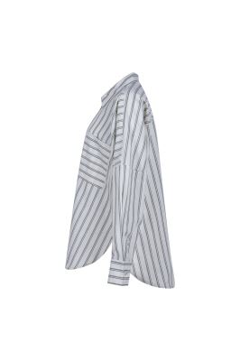 شومیز آستین بلند راه راه زنانه