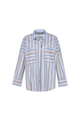 شومیز آستین بلند راه راه زنانه