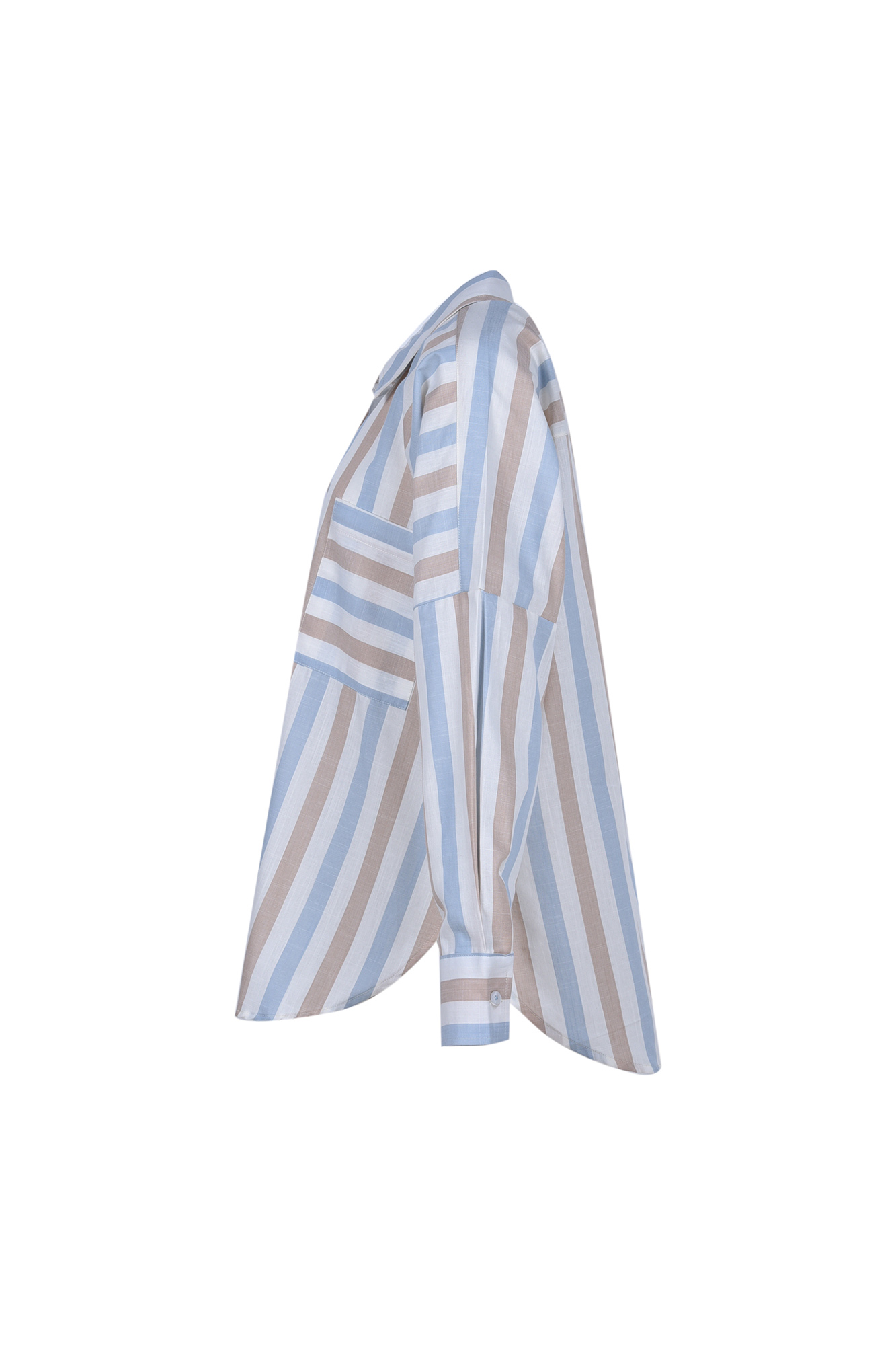 شومیز آستین بلند راه راه زنانه