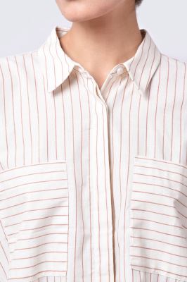 شومیز آستین بلند راه راه زنانه