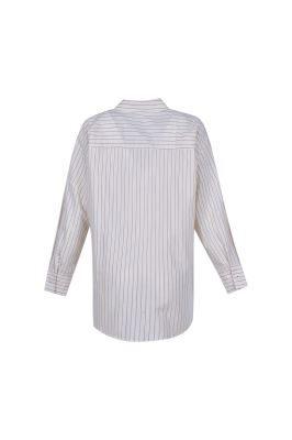 شومیز آستین بلند راه راه زنانه