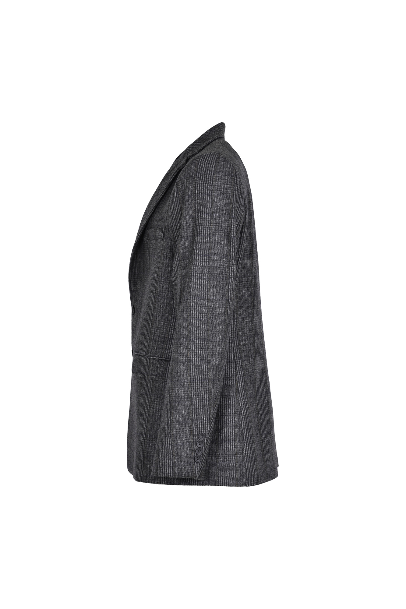 کت پشمی چهارخانه مردانه