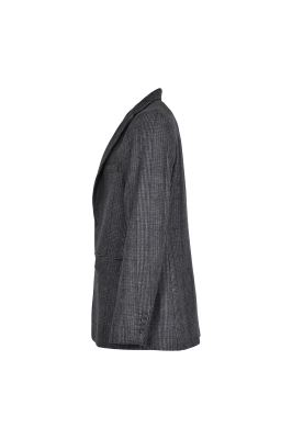 کت پشمی چهارخانه مردانه