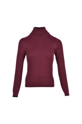 بافت یقه اسکی ساده زنانه