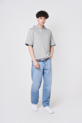 هودی آستین کوتاه طرحدار مردانه